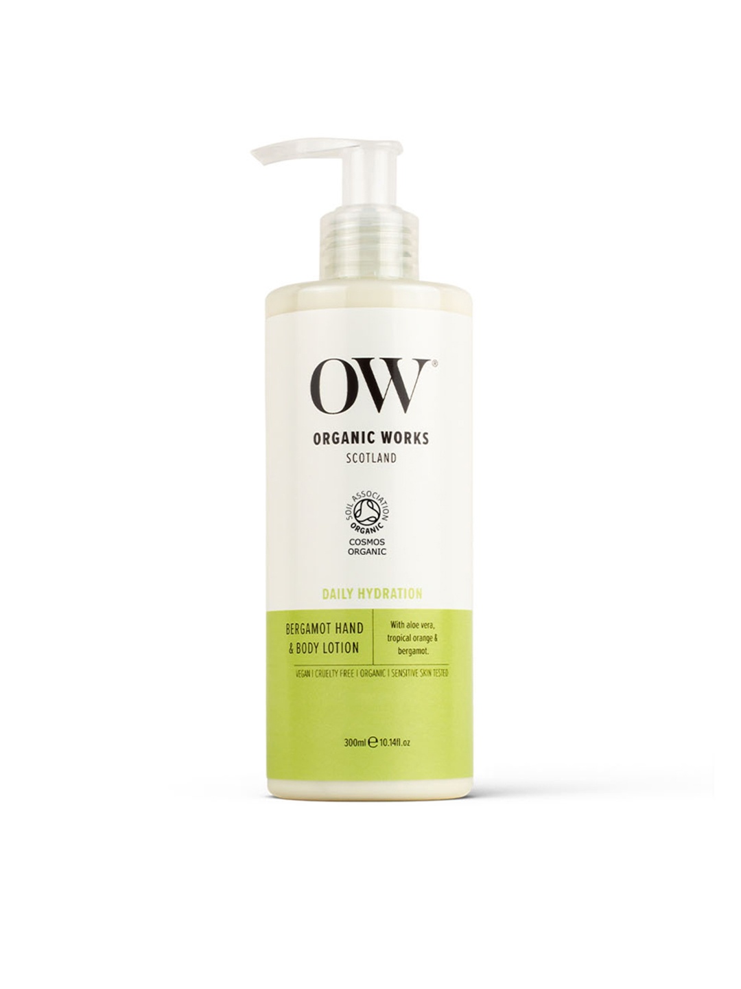 

ORGANIC WORKS Bergamot Shower Gel with Aloe Vera & Tropical Orange - 300 ml, White