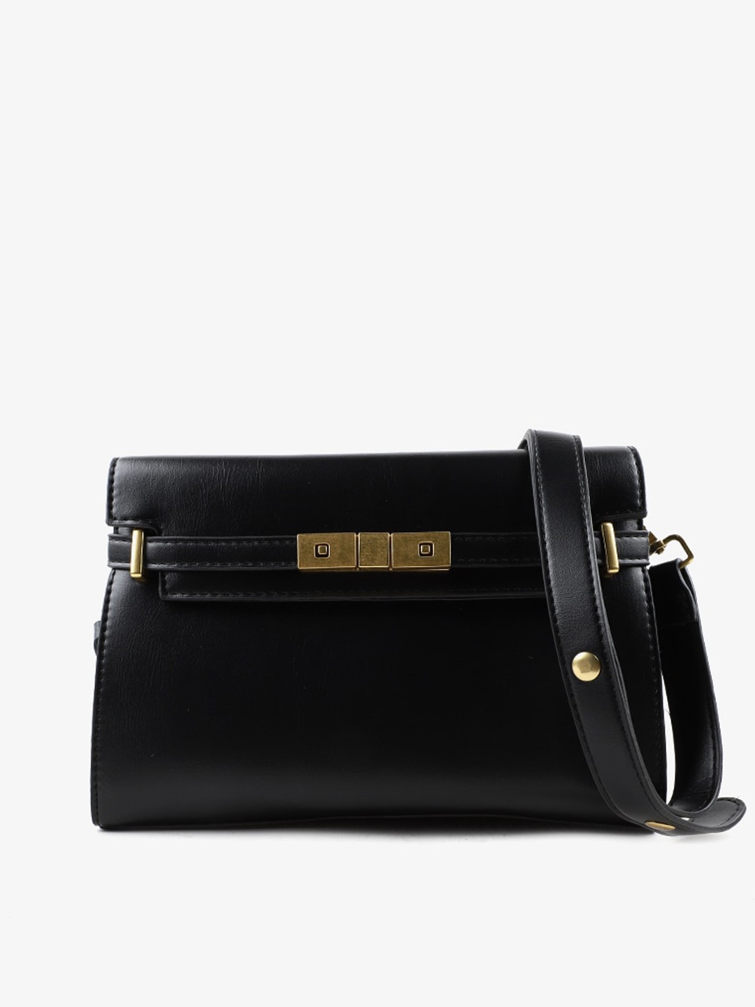 

Carlton London Black Structured Sling Bag