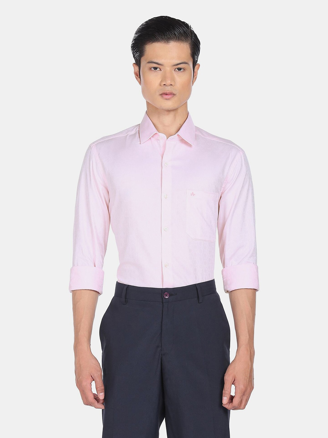 

Arrow Men Pink Formal Shirt