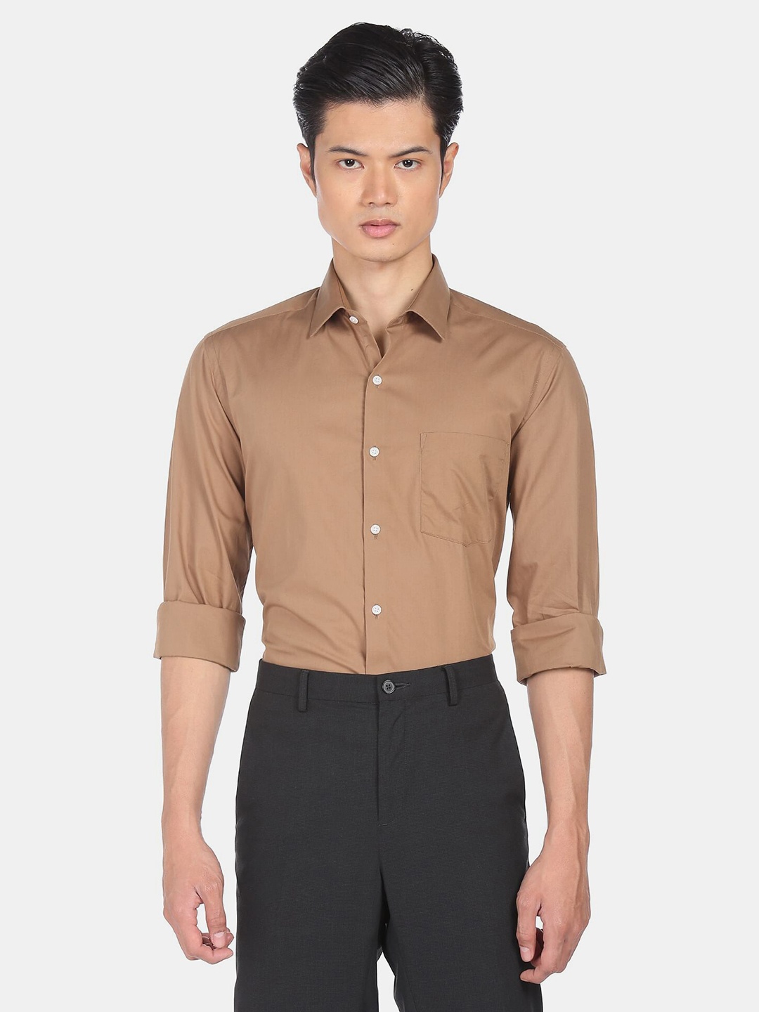 

Arrow Men Brown Slim Fit Formal Shirt