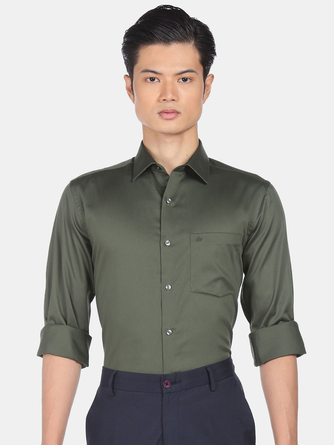 

Arrow Men Green Slim Fit Casual Shirt