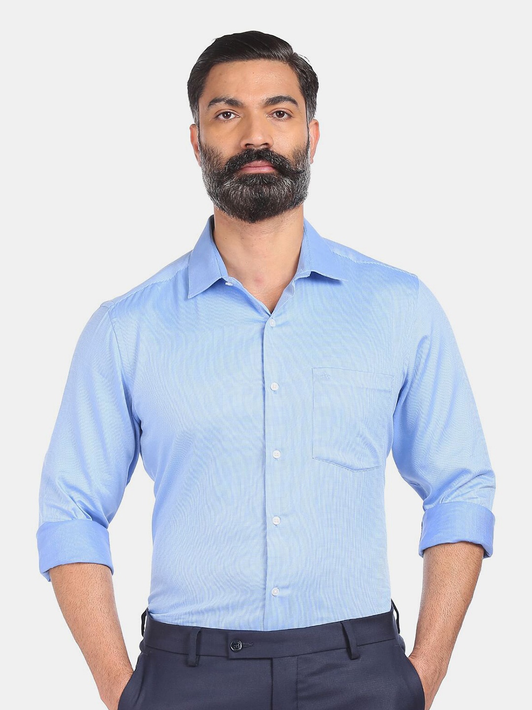

Arrow Men Blue Formal Shirt