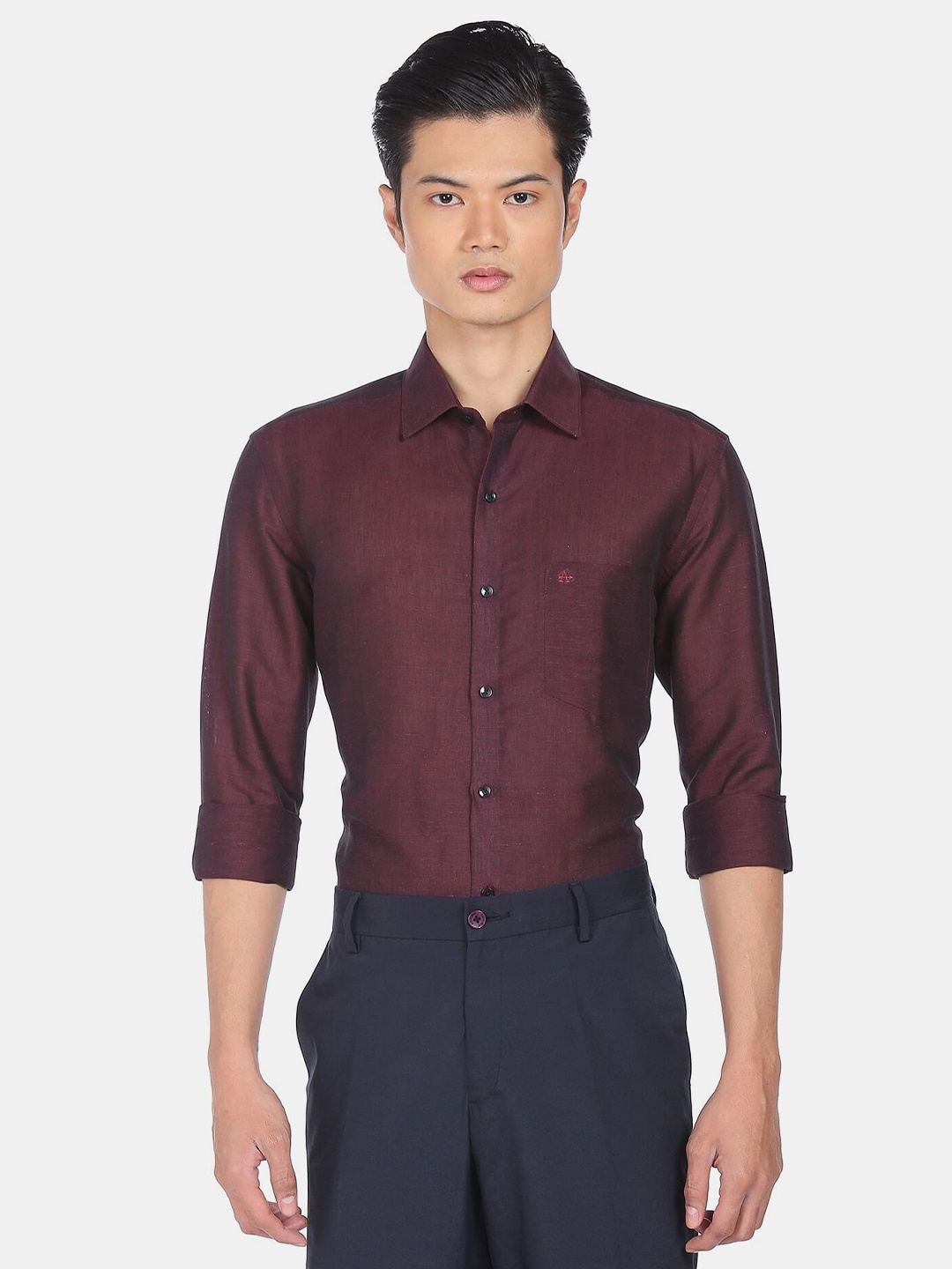 

Arrow Men Purple Manhattan Slim Fit Formal Shirt
