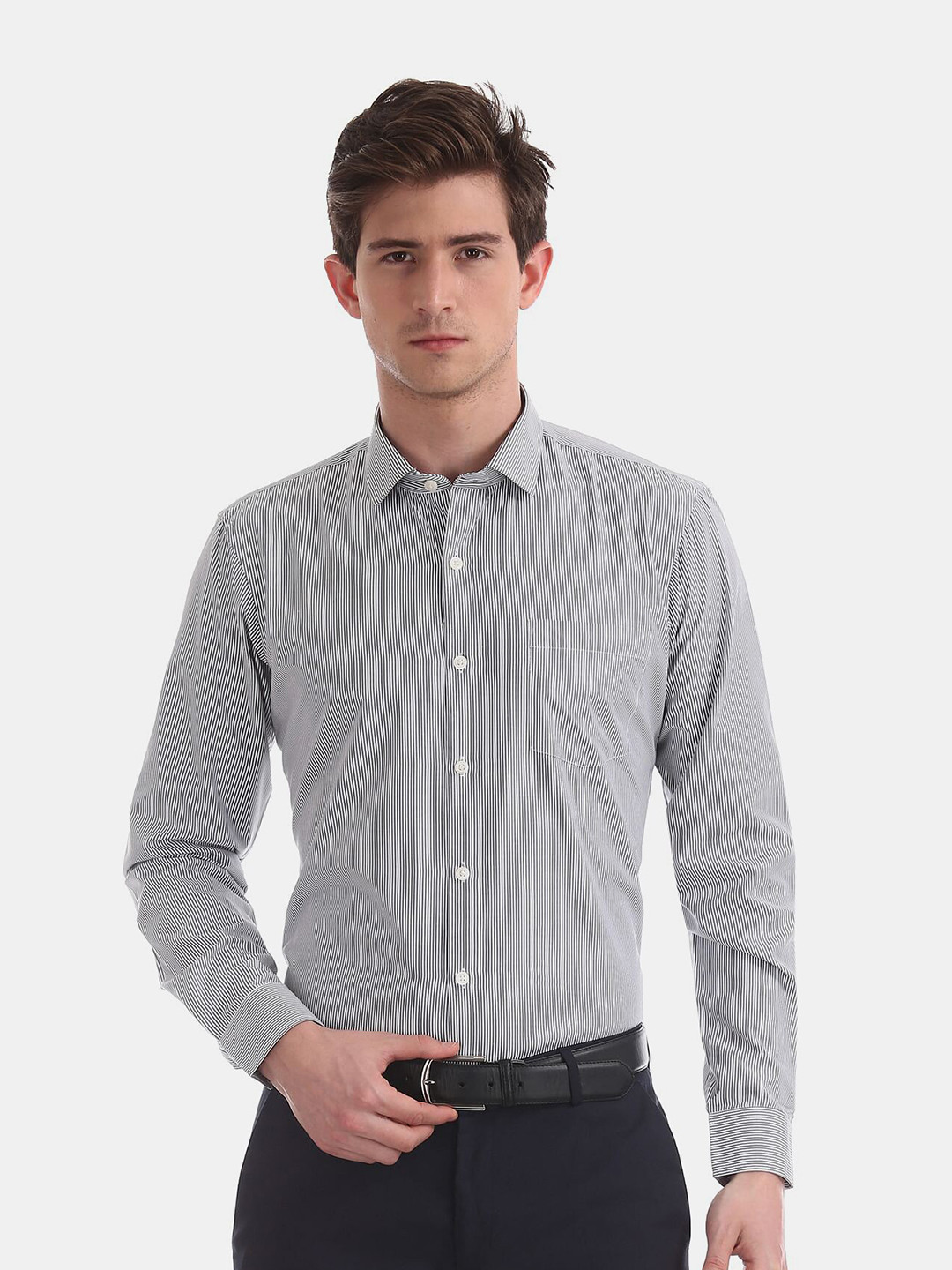 

Excalibur Men Assorted Pack of 2 Regular Fit Micro Checks Striped Casual Shirt