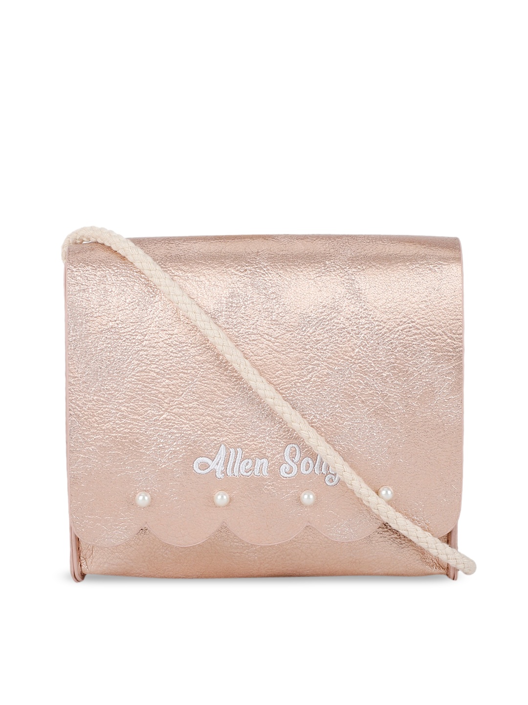

Allen Solly Junior Girls Beige PU Structured Sling Bag