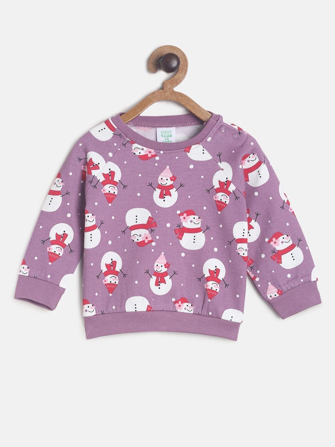 

MINI KLUB Girls Purple Printed Sweatshirt