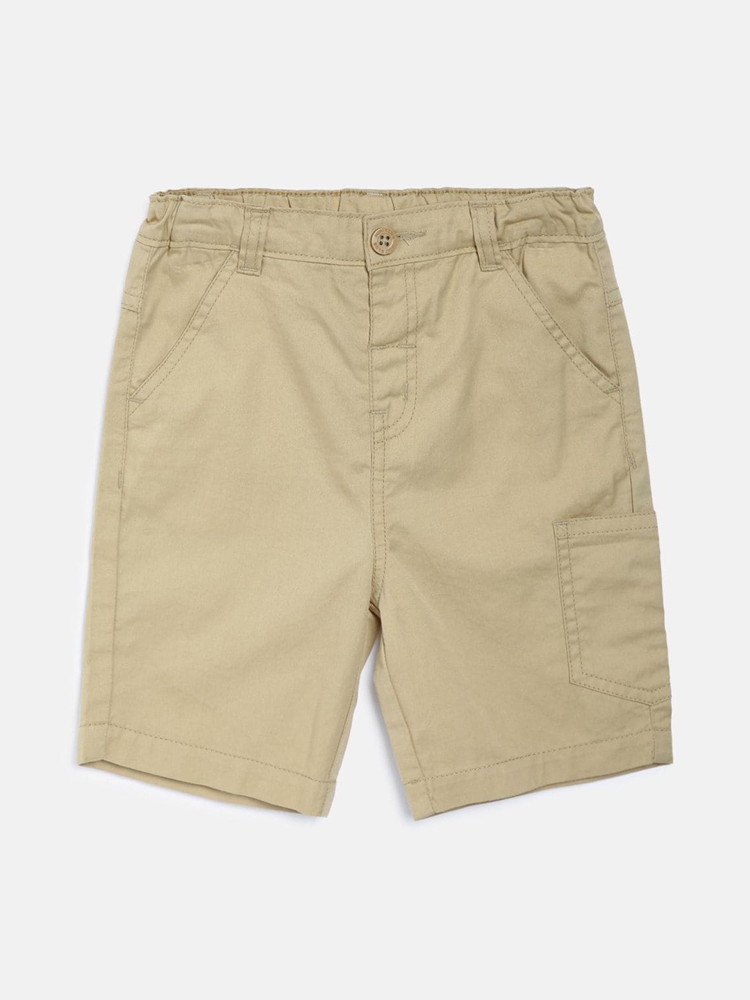 

MINI KLUB Boys Beige Pure Cotton Shorts