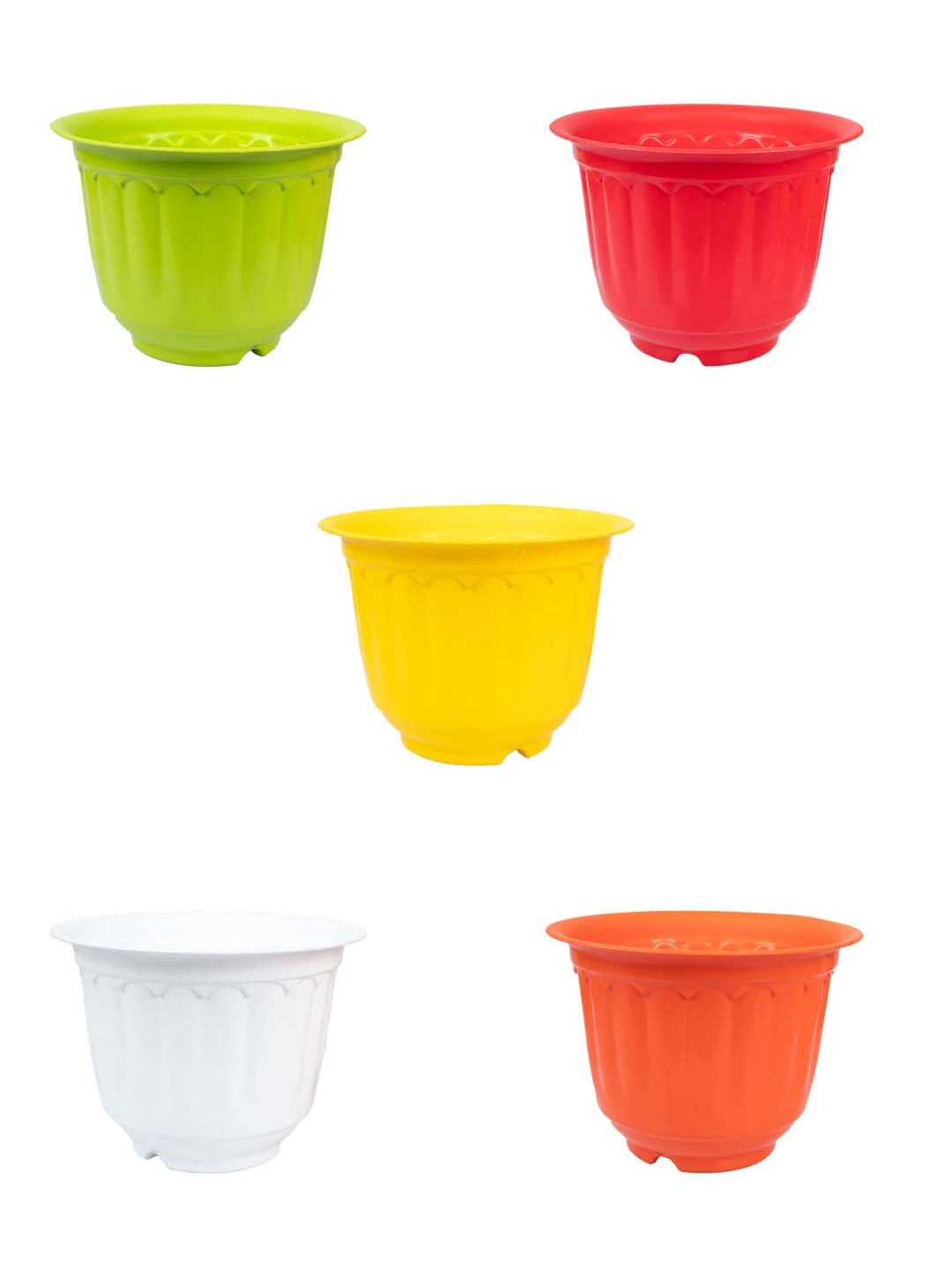 

MARKET99 Set Of 5 Decorative Planter, Green