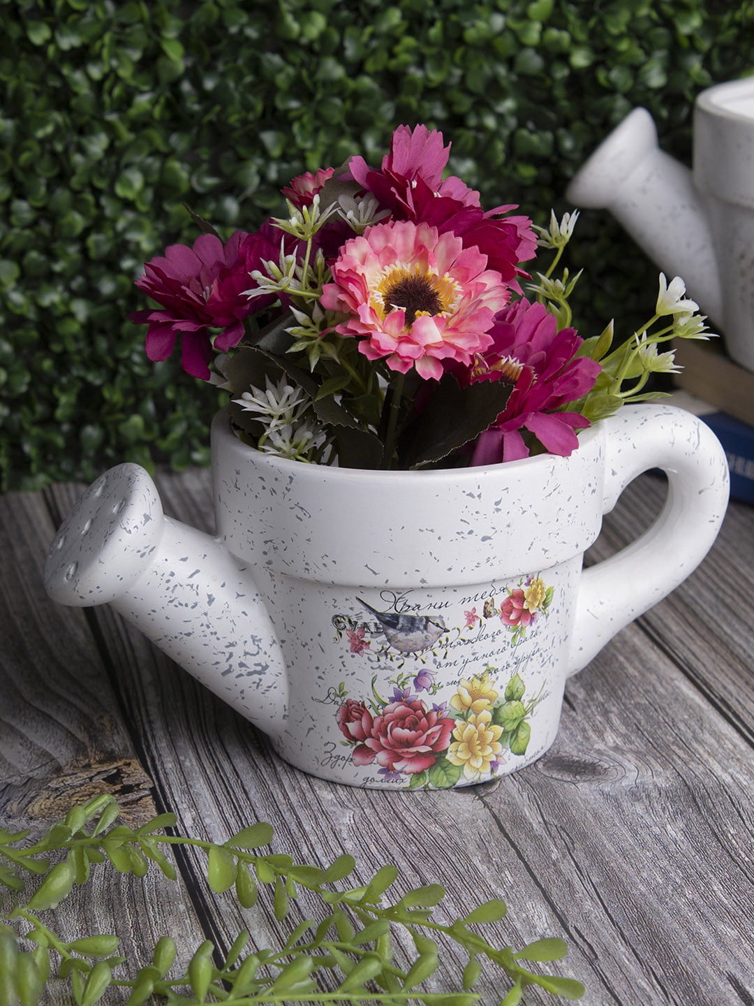 

MARKET99 White Ceramic Table Planter