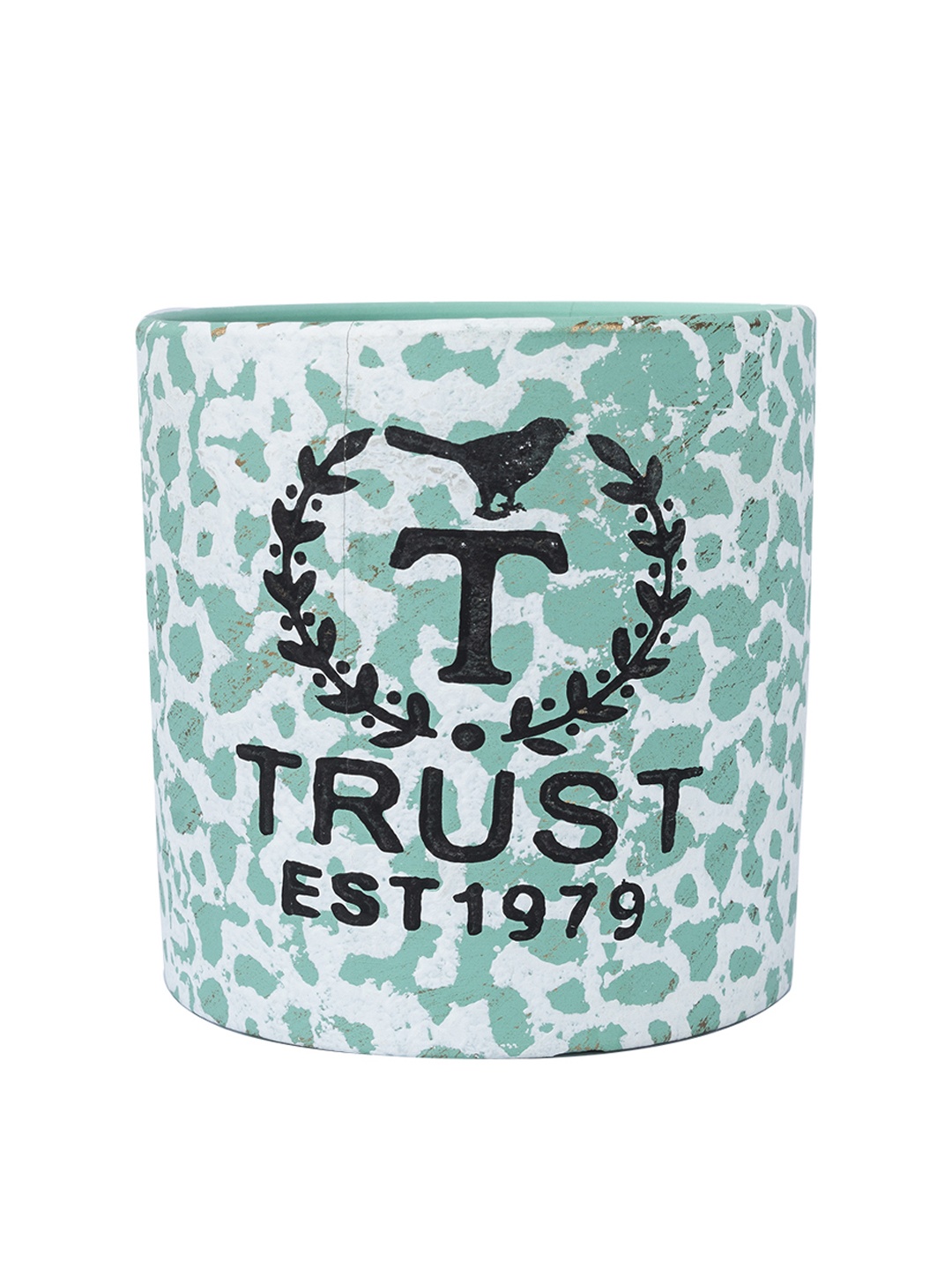 

MARKET99 Turquoise Blue Printed Ceramic Table Planter