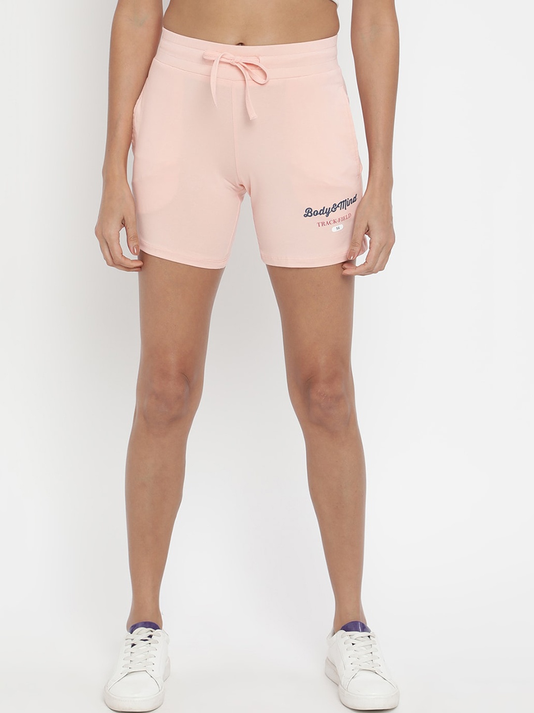

V2 Value & Variety Women Peach-Coloured Cotton Shorts
