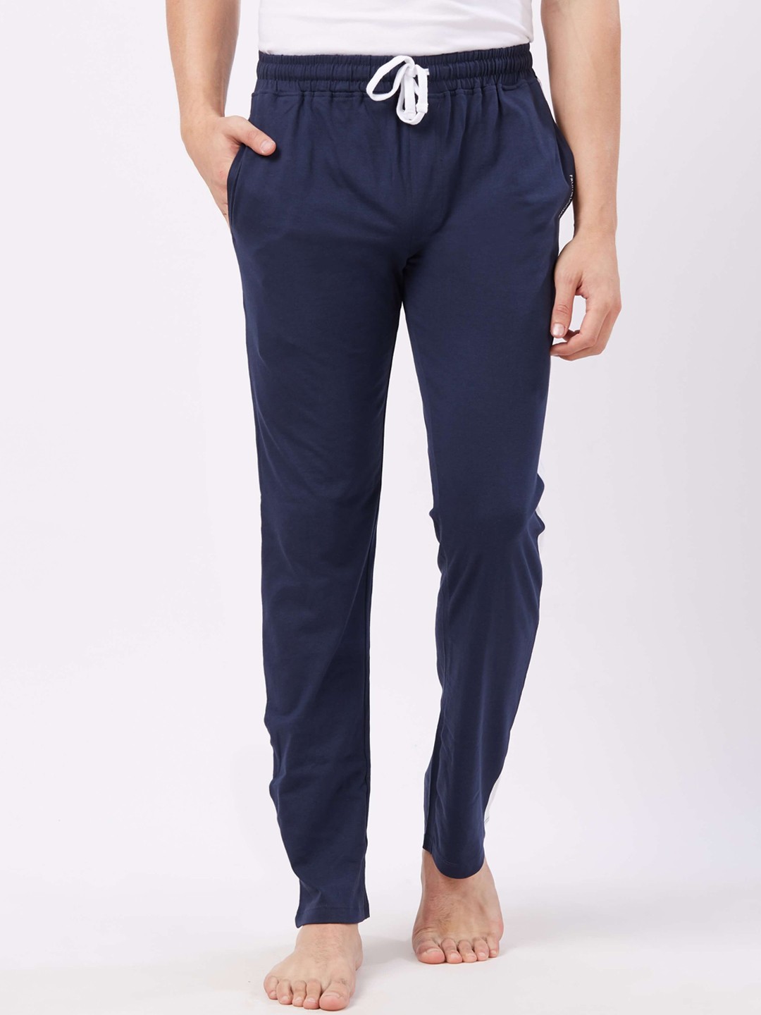 

Fruit of the loom Men Blue Solid Lounge Pants