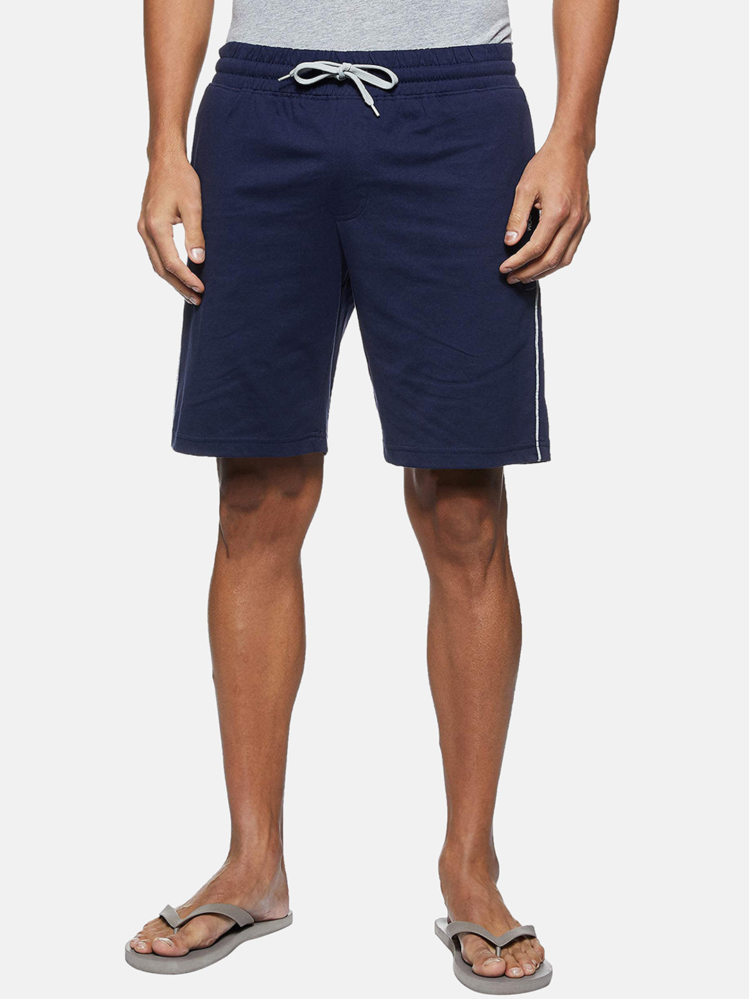 

Fruit of the loom Men Navy Blue Cotton Shorts