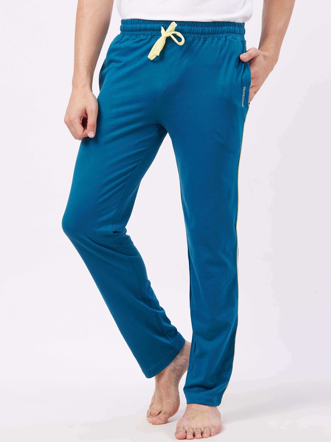 

Fruit of the loom Men Blue Solid Pyjamas