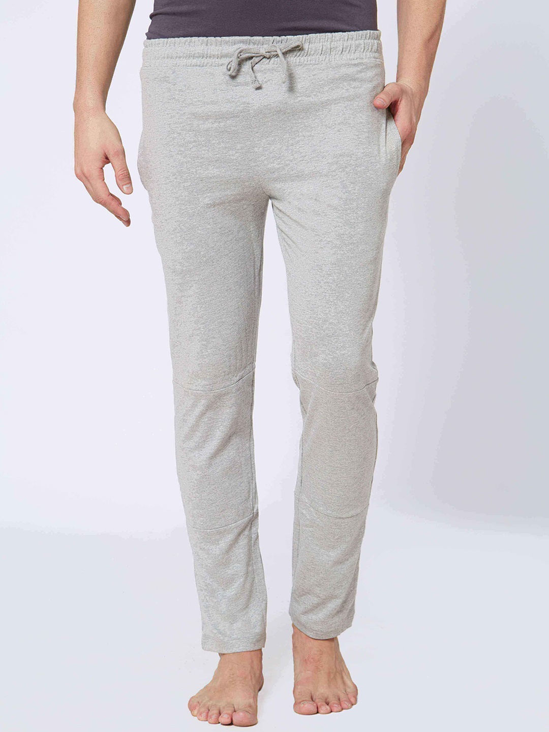 

Fruit of the loom Men Grey Track Pants, Grey melange