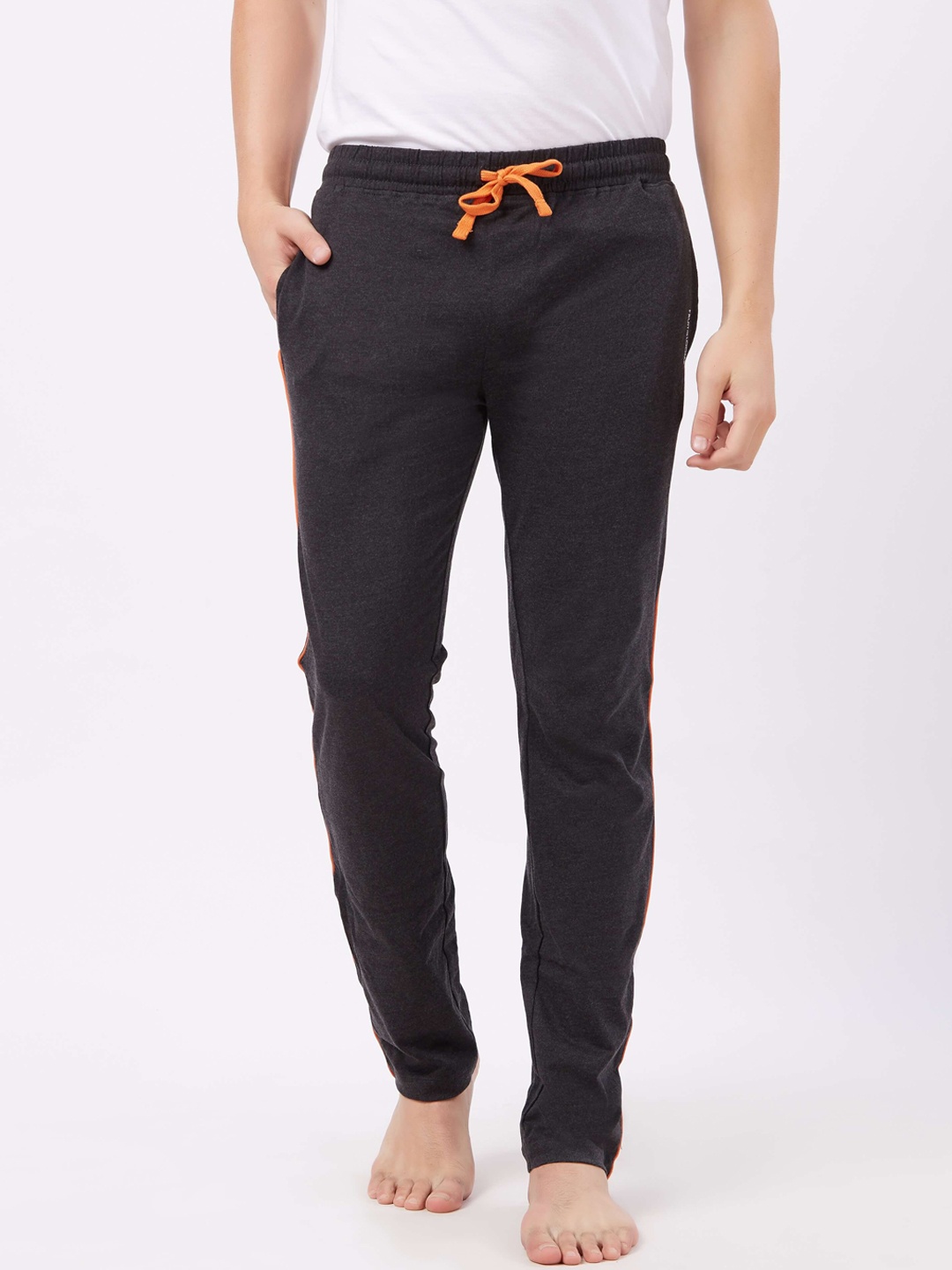 

Fruit of the loom Men Charcoal Solid Lounge Pants