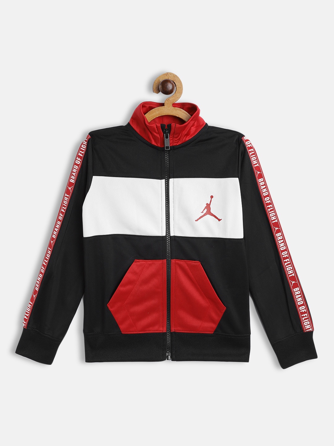 

Jordan Boys Black & Red Colourblocked Lightweight Tailored Jacket