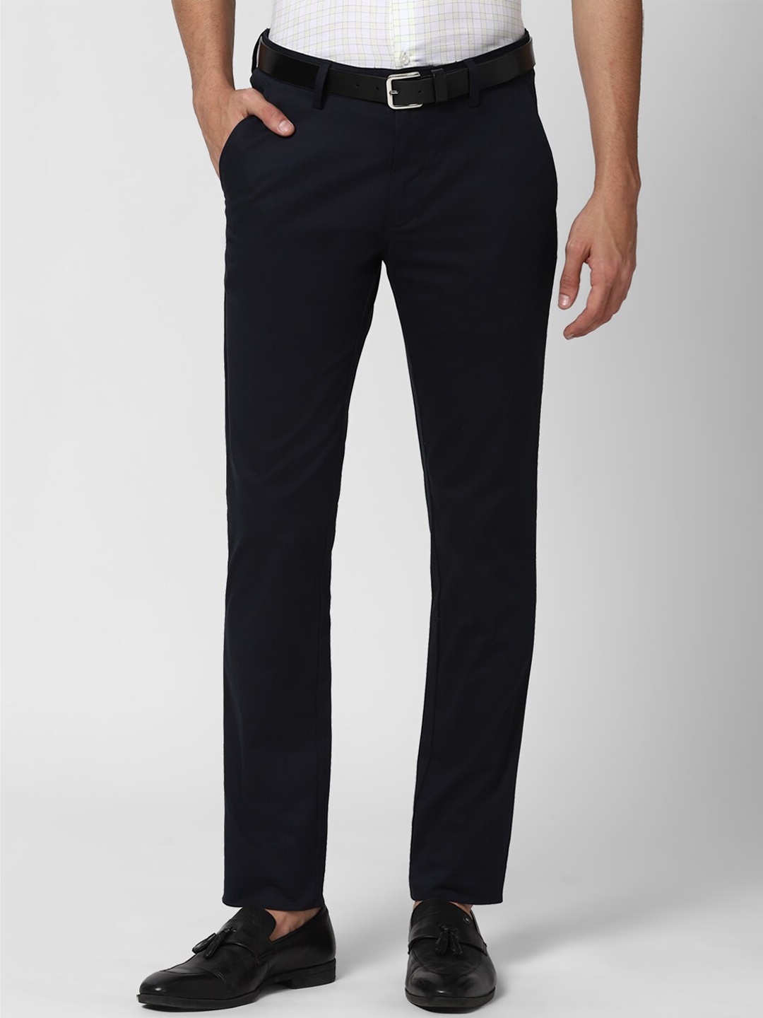 

Peter England Casuals Men Black Slim Fit Trousers