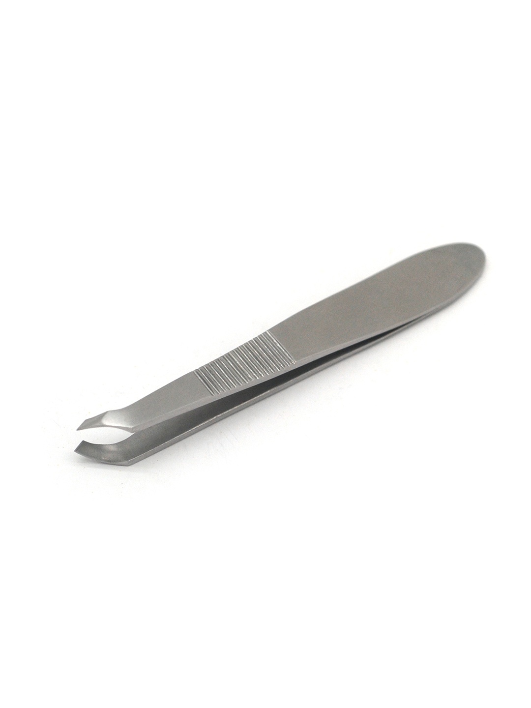 

basicare Signature Stainless Steel Cuticle Tweezers with Drawstring Pouch, Silver