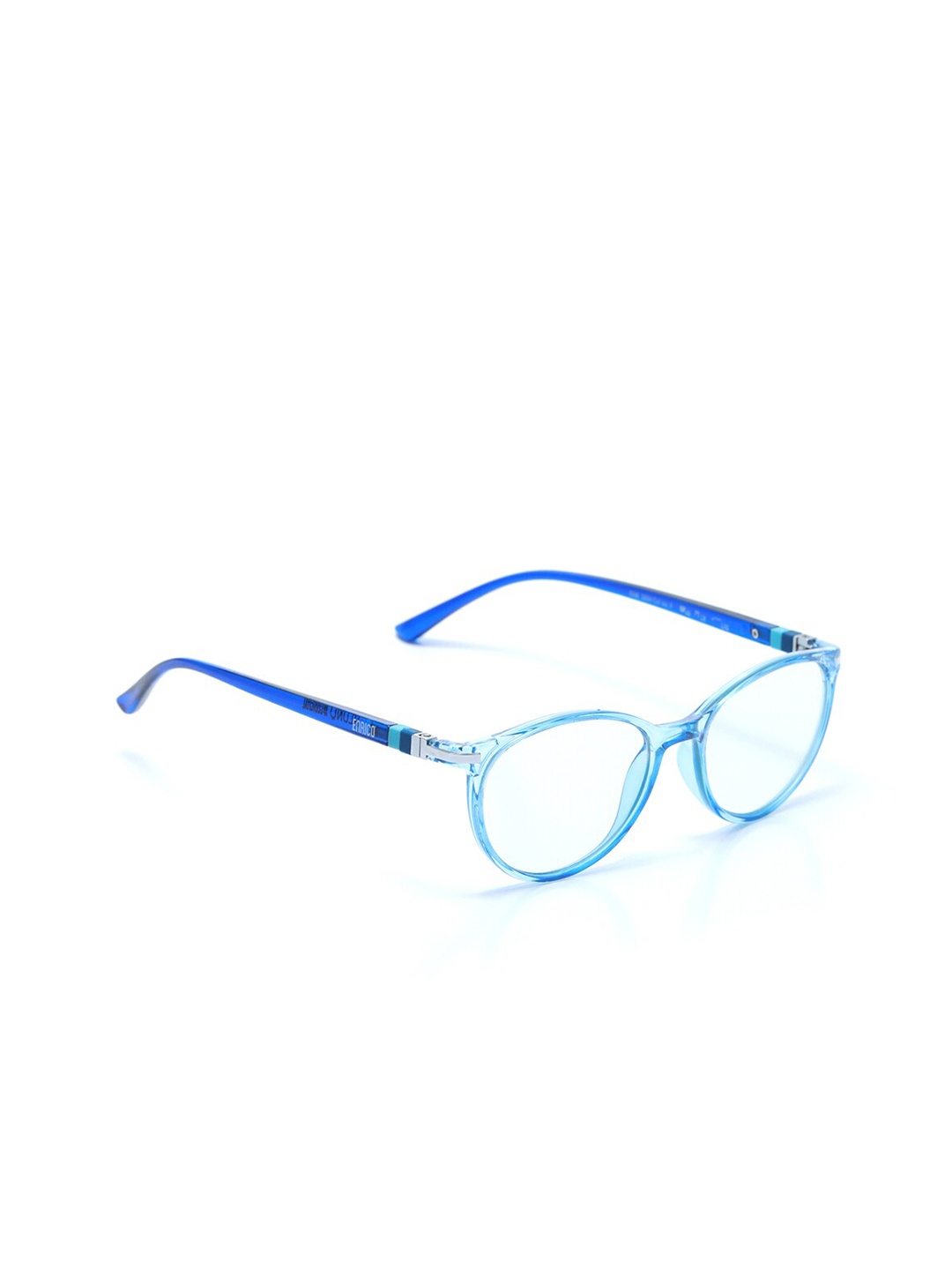 

ENRICO Unisex Blue Solid Round Sunglasses EN B 1004 C3