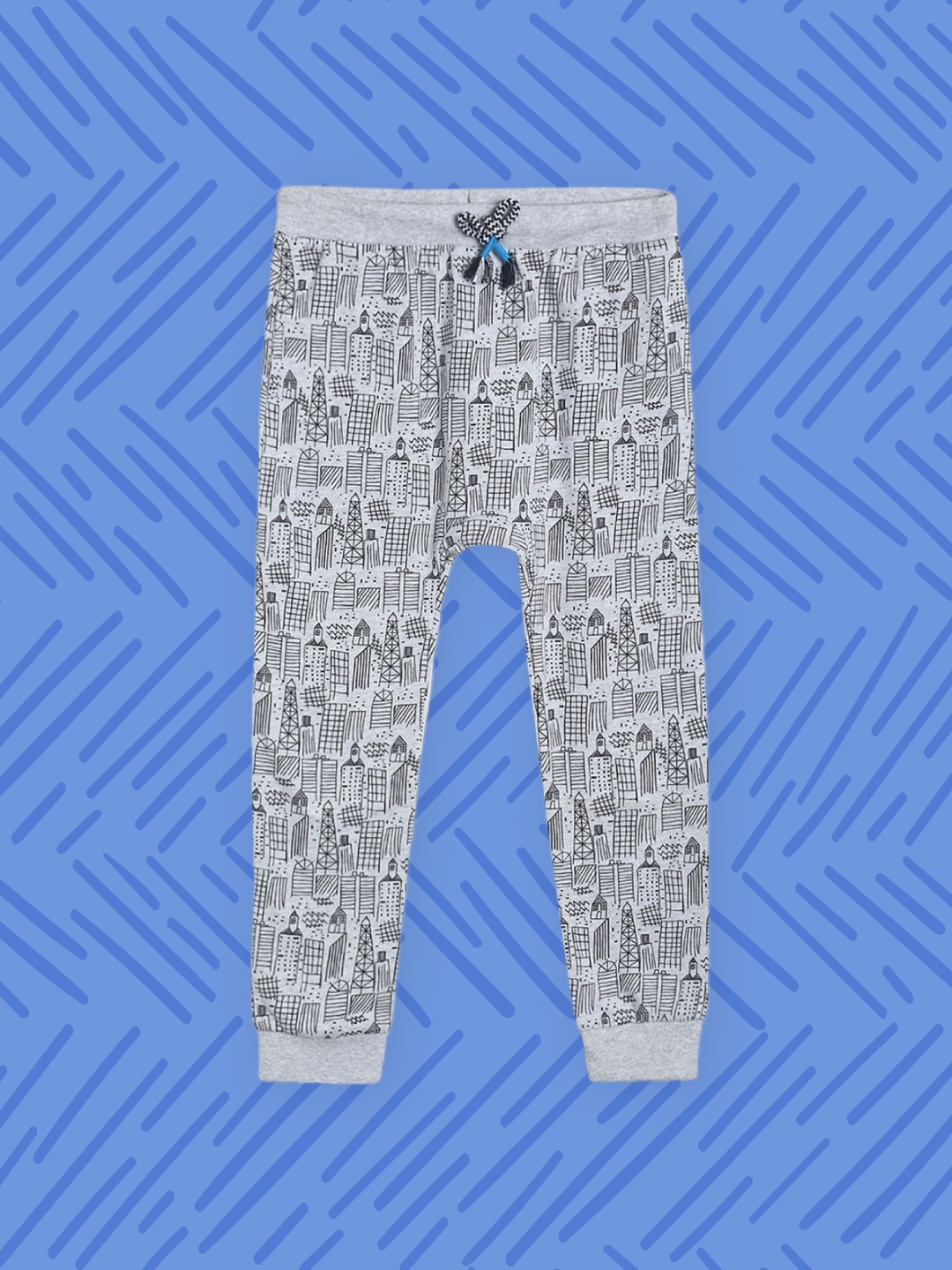 

MINI KLUB Boys Grey Printed Joggers