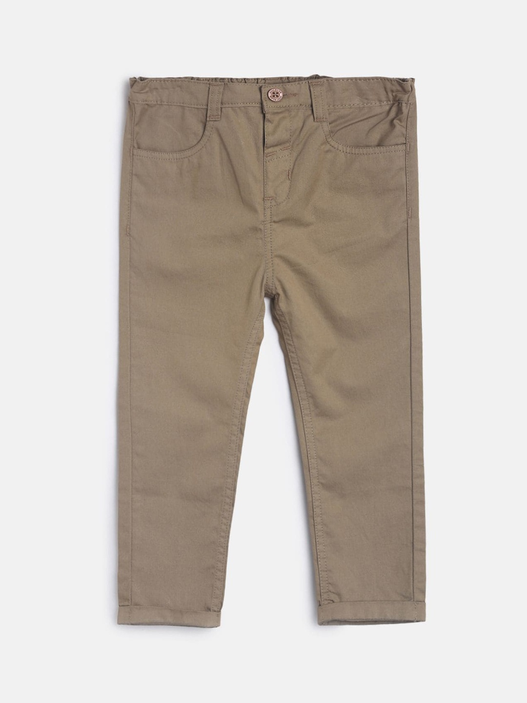 

MINI KLUB Boys Brown Cotton Chinos Trousers