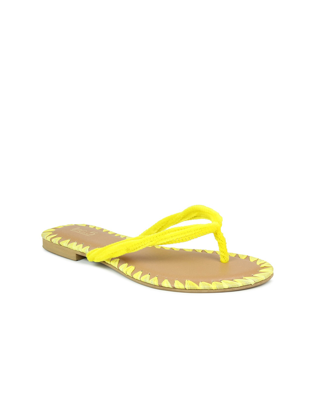 

Inc 5 Women Yellow T-Strap Flats