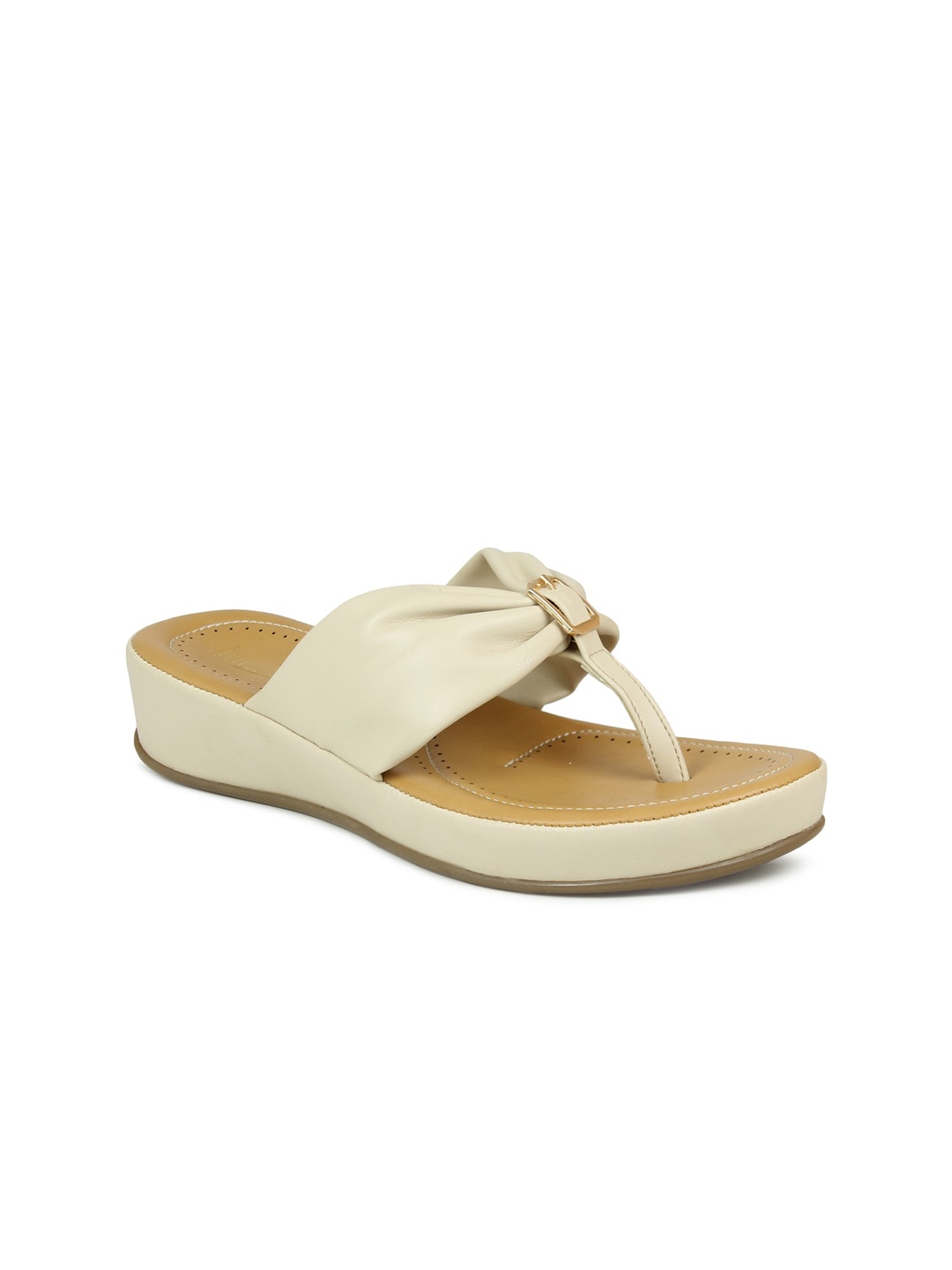 

Inc 5 Beige Wedge Sandals with Bows