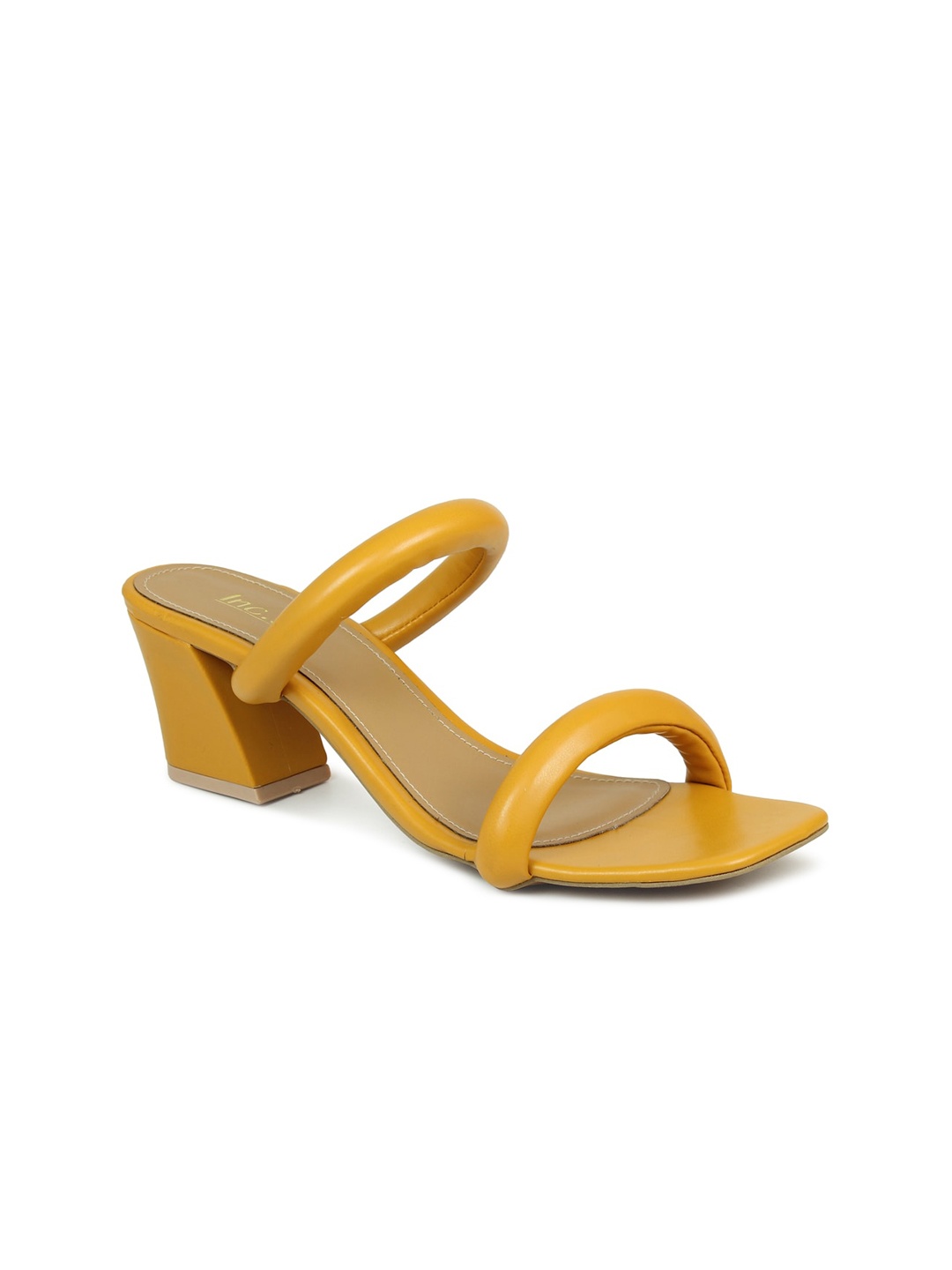 

Inc 5 Women Mustard Block Sandals