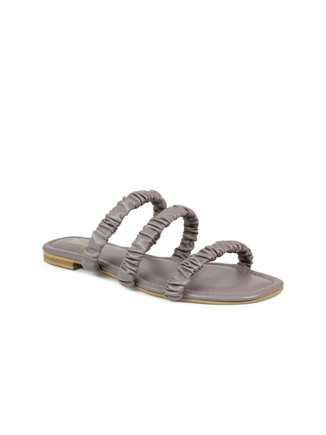 

Inc 5 Women Grey Solid Slip On Open Toe Flats