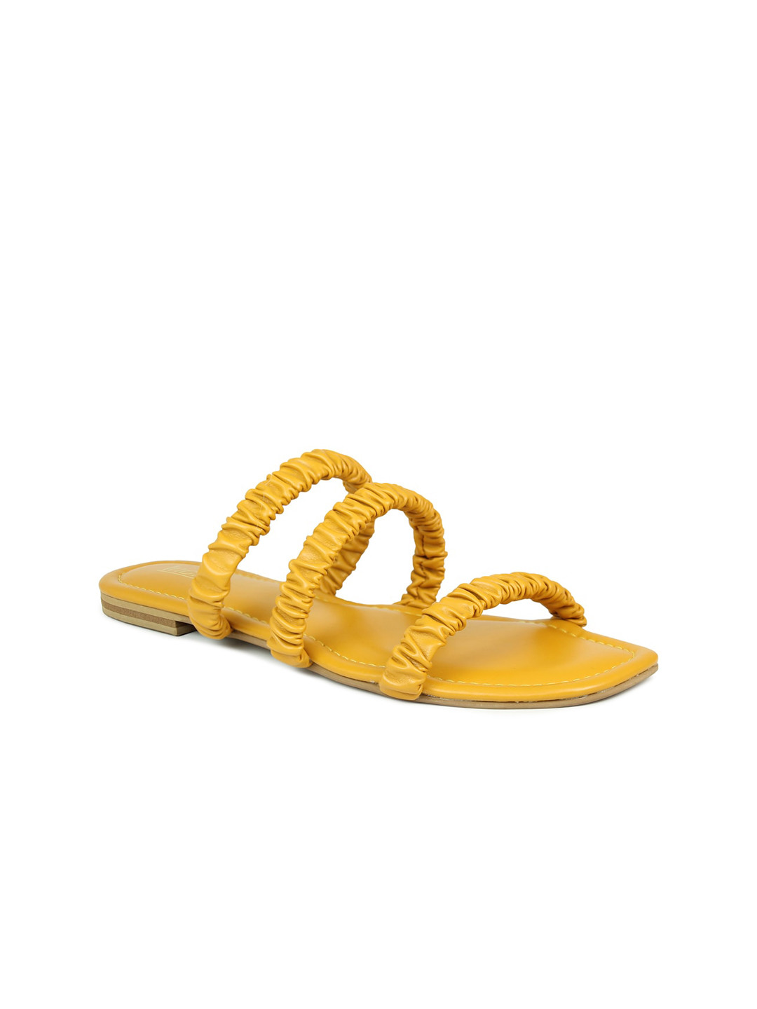 

Inc 5 Woman Yellow Open Toe Flats