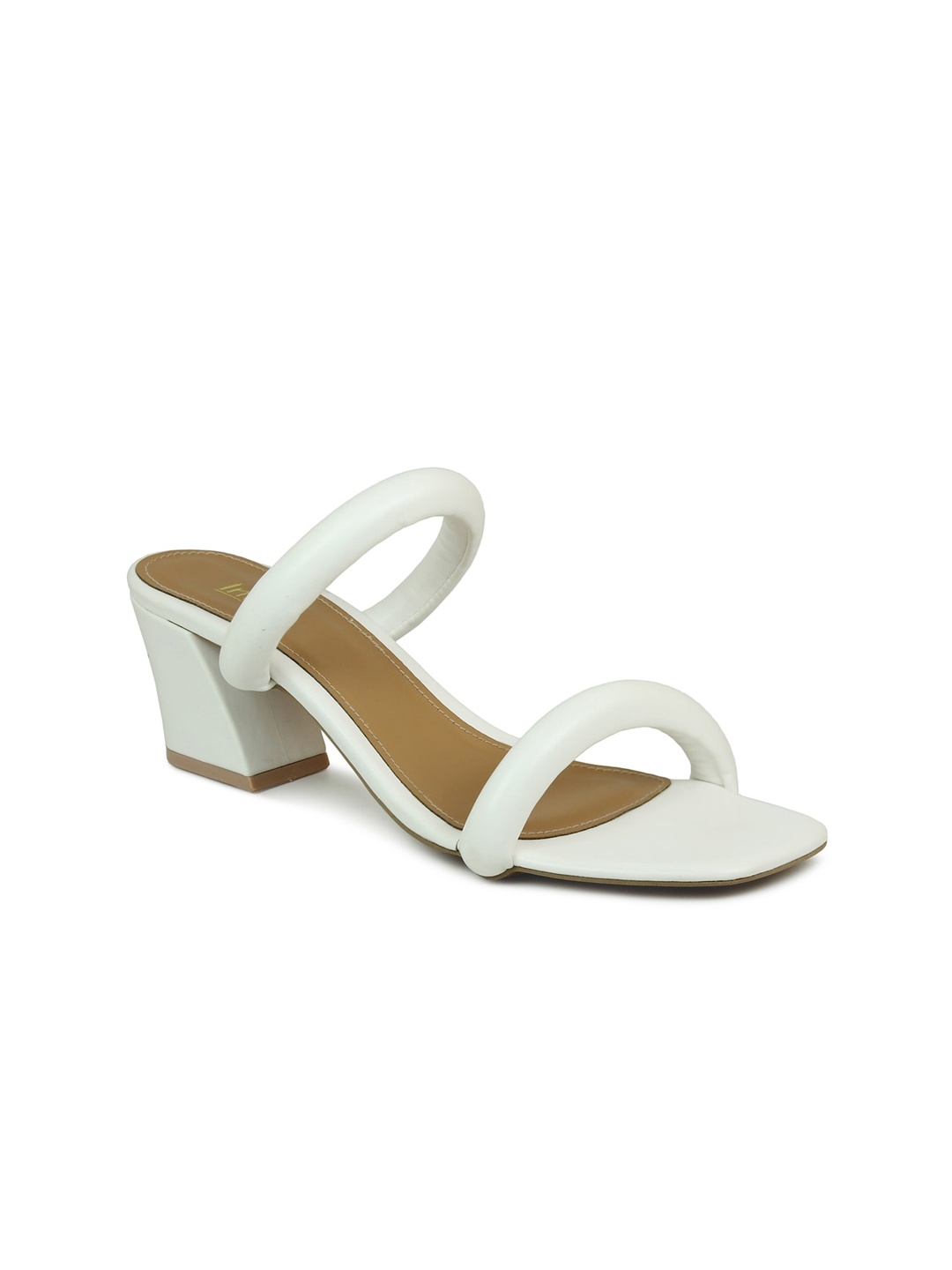 

Inc 5 White Solid Block Heels