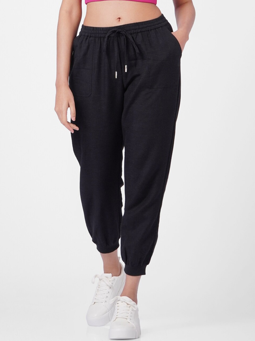 

ONLY Women Black Solid Cotton Joggers