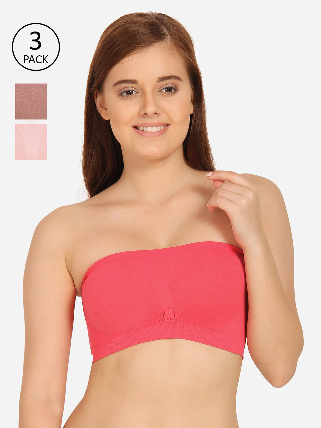 

Innocence Pack Of 3 Tube Bra, Lavender