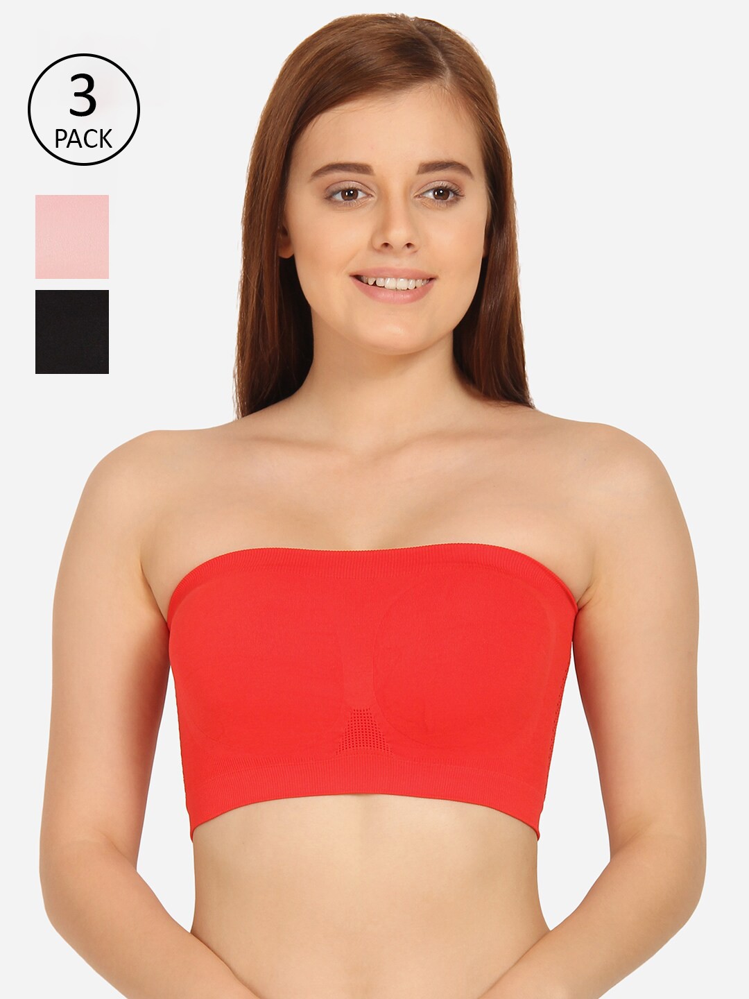 

Innocence Pack of 3 Cotton Non-Padded Wirefree Bra, Black