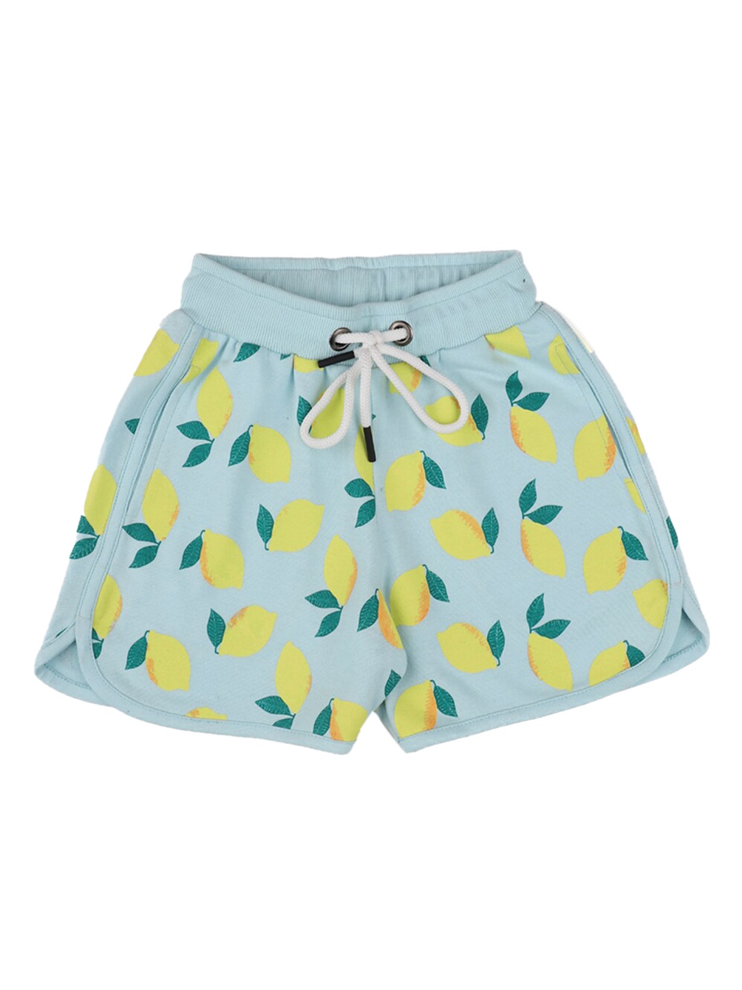 

Stupid Cupid Girls Blue Printed Shorts