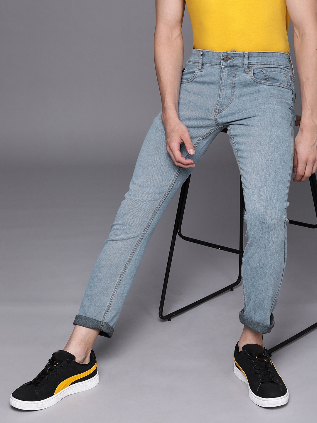 

WROGN Men Blue Slim Fit Stretchable Jeans