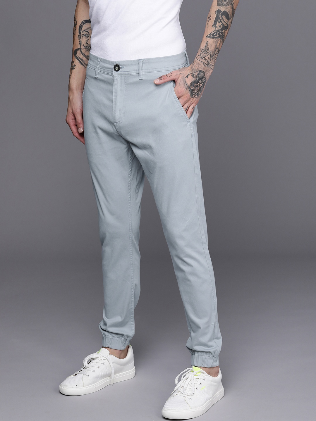 

WROGN Men Blue Joggers