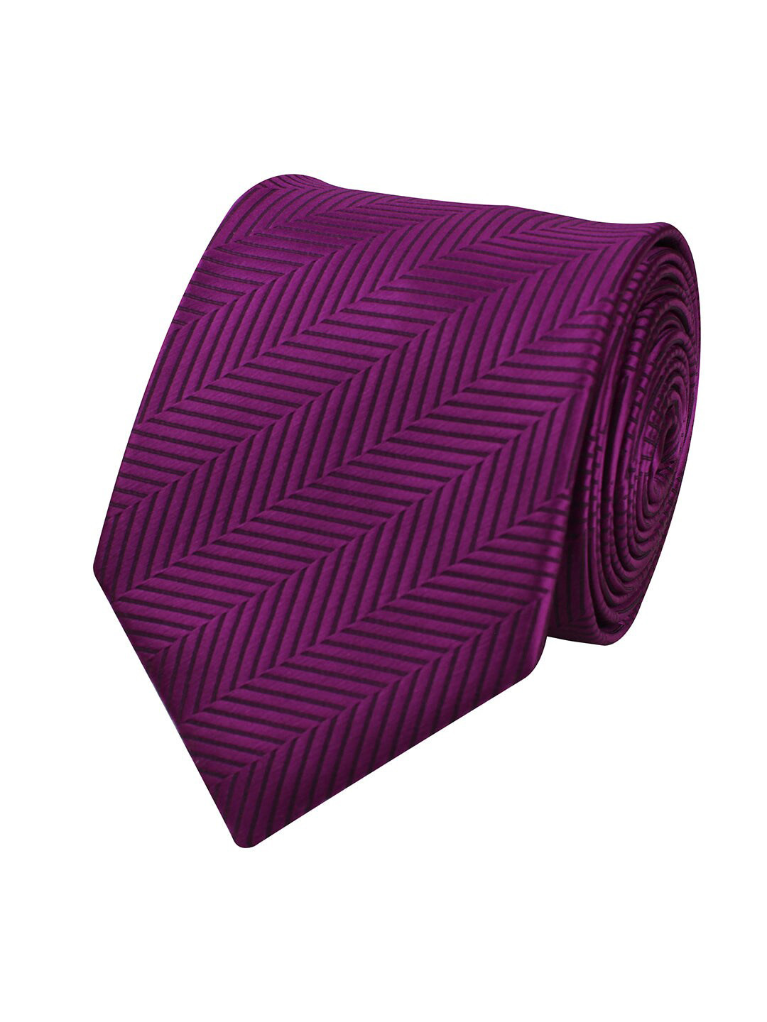 

PELUCHE Men Purple Skinny Tie