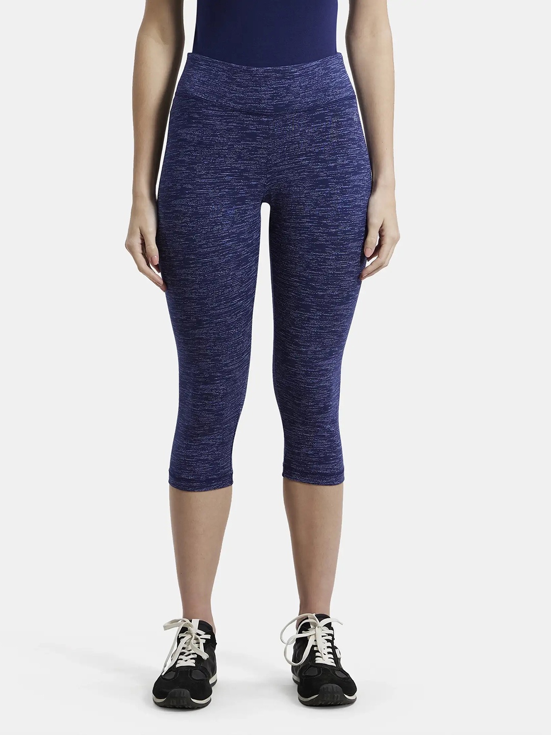 

Jockey Super Combed Cotton Stretch Slim Fit Caprisoft Waistband-1391, Blue