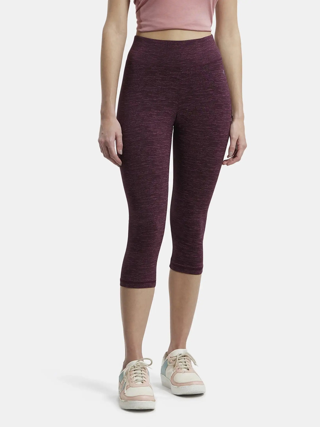 

Jockey Super Combed Cotton Stretch Slim Fit Caprisoft Waistband-1391, Maroon