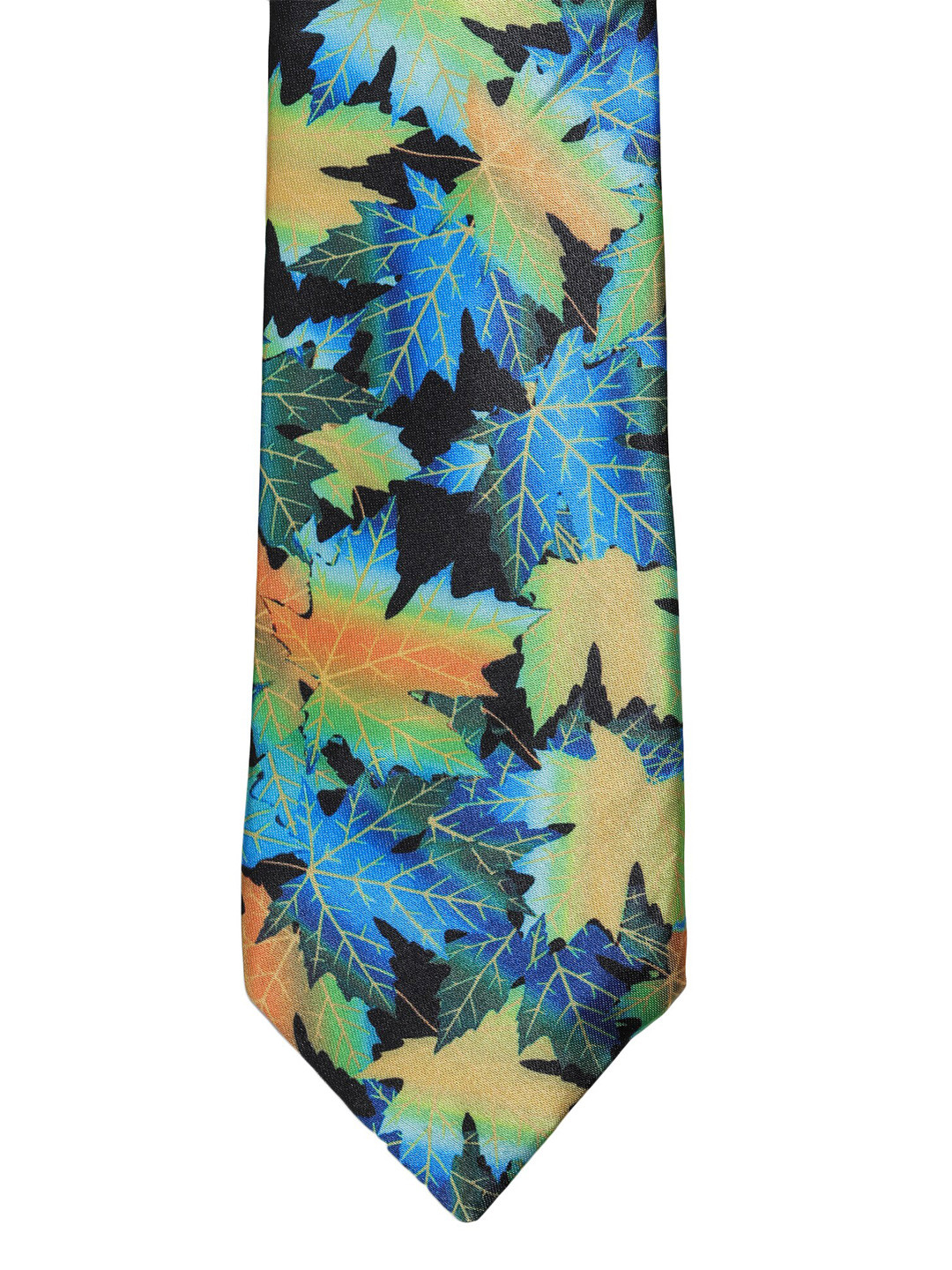 

ELLIS Men Blue & Green Printed Broad Tie