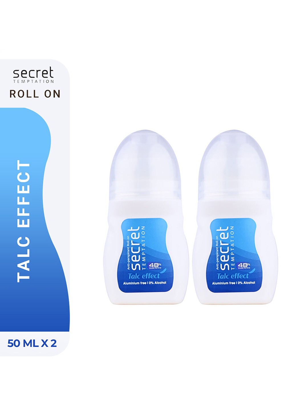 

Secret Temptation Set Of 2 Talc Effect Roll-on 100ML, Multi