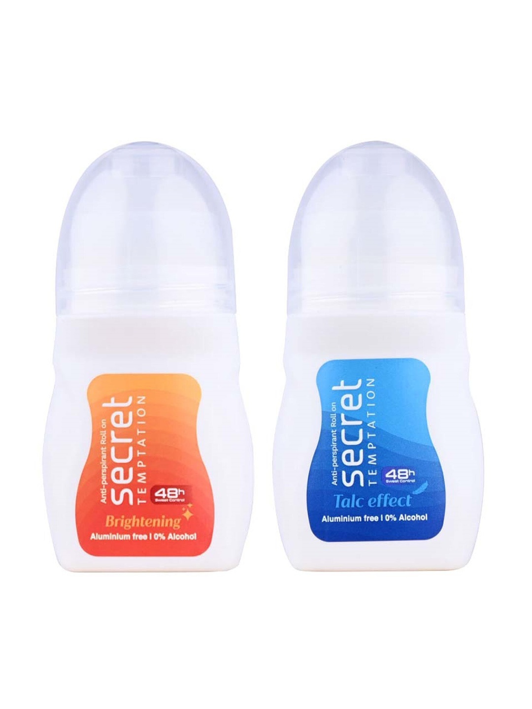 

Secret Temptation Set Of 2 Talc Effect and Brightening Roll-On 100ML, Multi