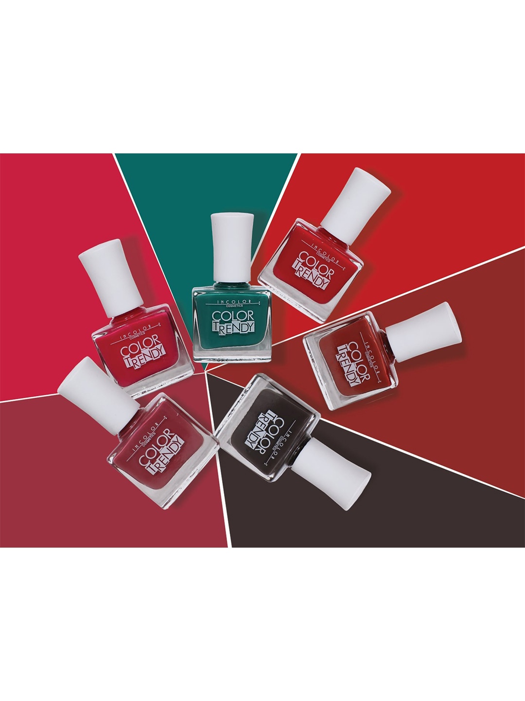

INCOLOR Set of 6 Color Trendy Matte Nail Polish - Combo 08, Multi
