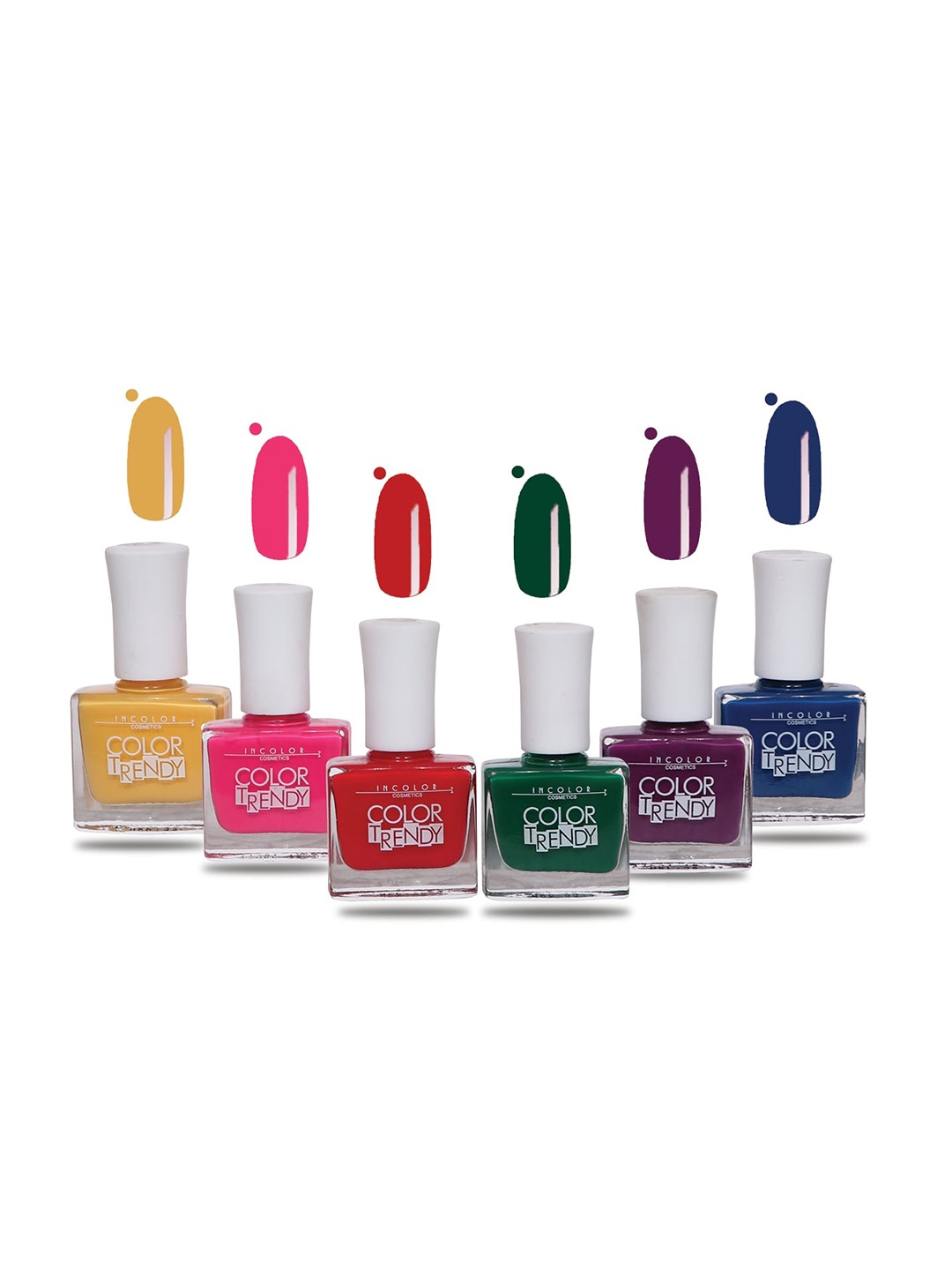 

INCOLOR Set of 6 Color Trendy Matte Nail Polish - Combo 02, Multi