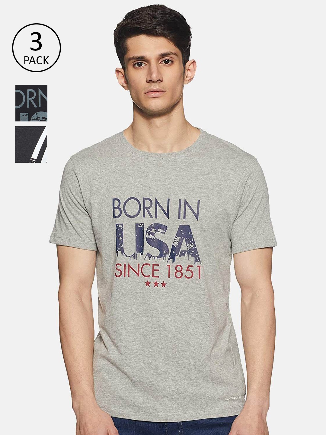 

Fruit of the loom Men Assorted Cotton T-shirt