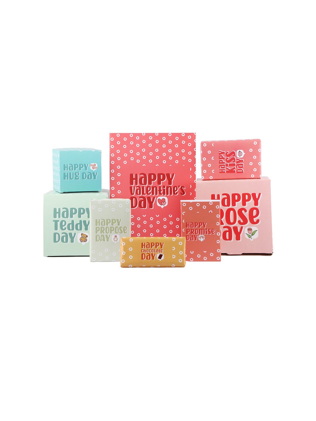 

Oye Happy Red & White Printed 7 Days of Valentine