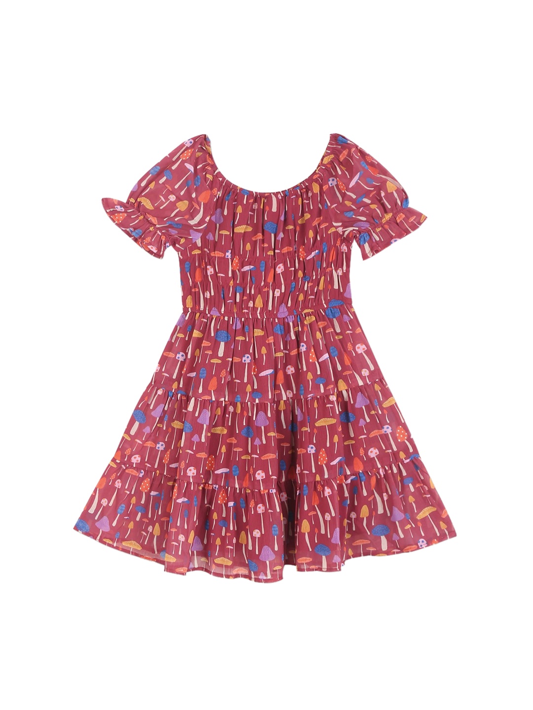 

Donuts Red Printed Dress