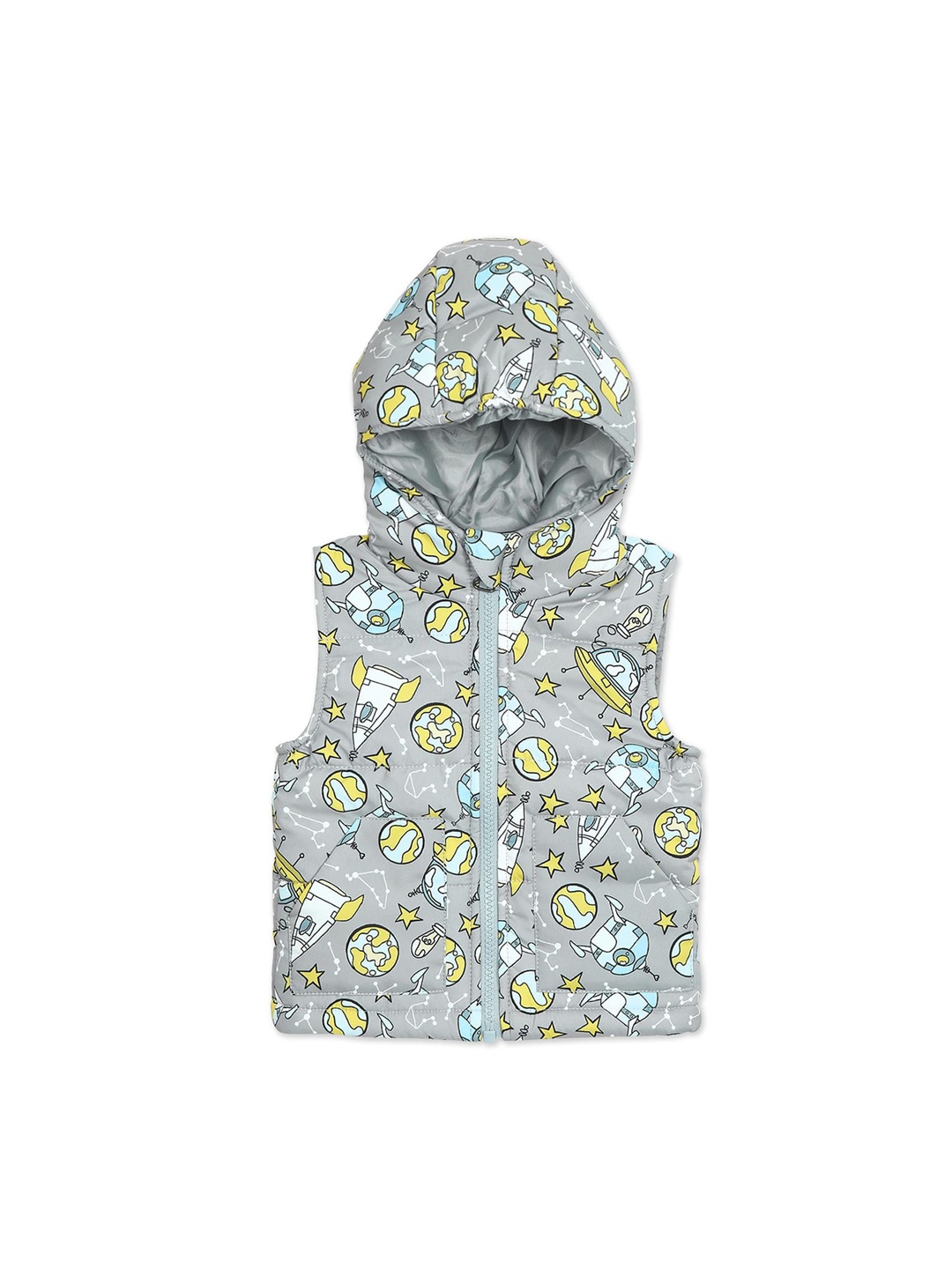 

Donuts Boys Grey Hooded Puffer Jacket